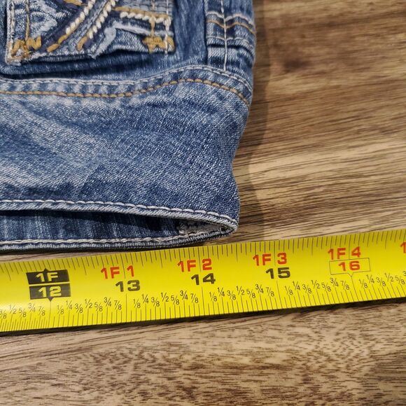 Wallflower Junior's Size 5 Jean Shorts Two Button - Picture 9 of 10